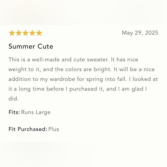 NWT Size L - Daily Practice Cotton Le Tour Crop Crew-Neck Sweater - Picture 11 of 16